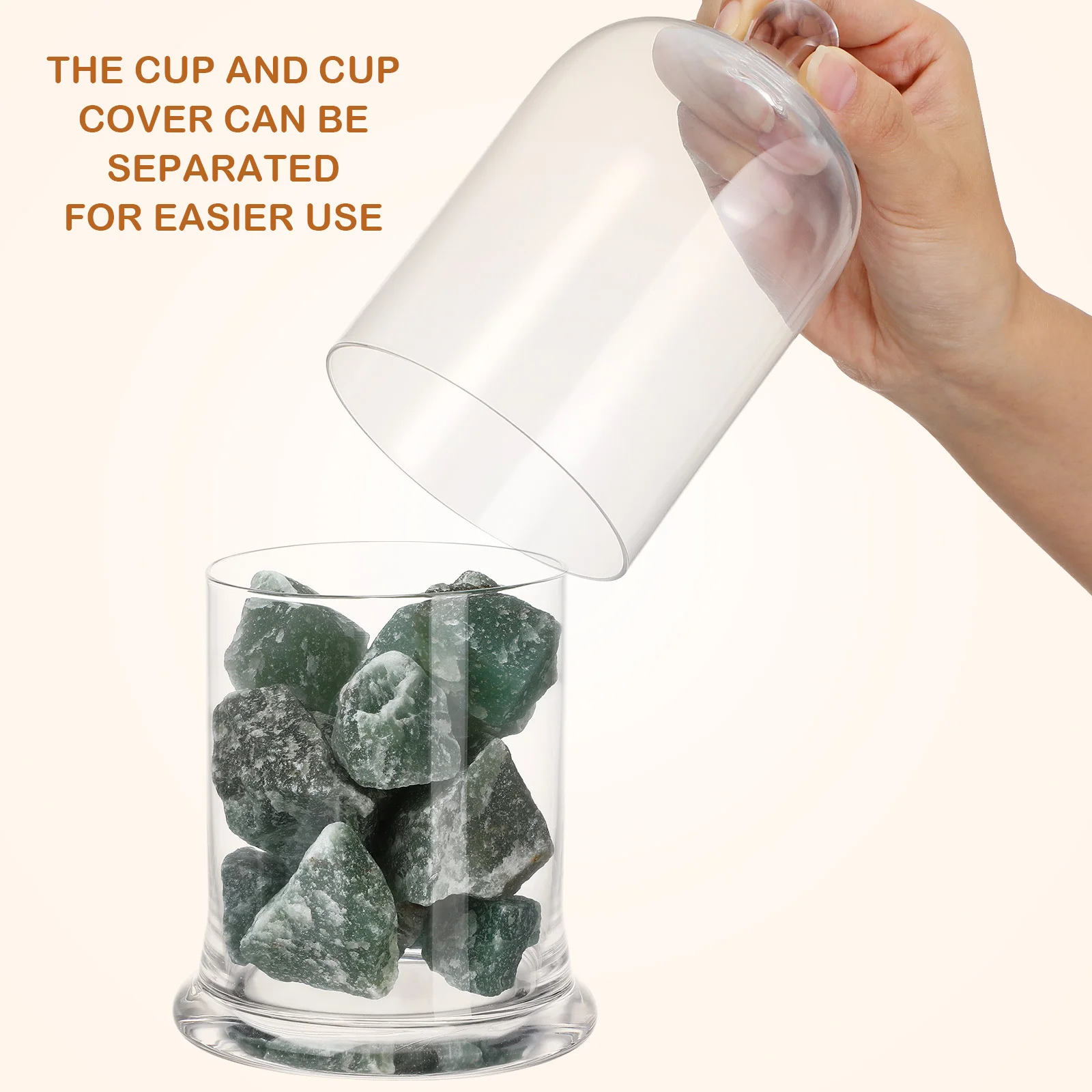 2Sets Glass Holder Elegant Decorative Cup for Home Party Wedding Romantic Atmosphere Mood Enhancing Relaxation