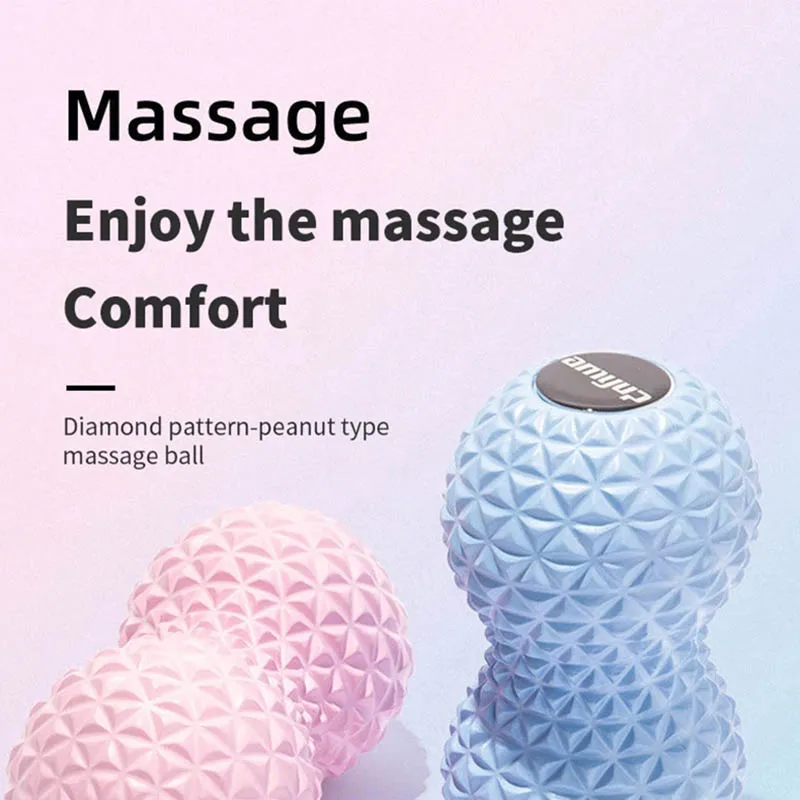 Peanut Massage Ball Double Lacrosse Foot Massage Roller Deep Tissue Muscle Massage Myofascial Release Back Neck Massage Tool