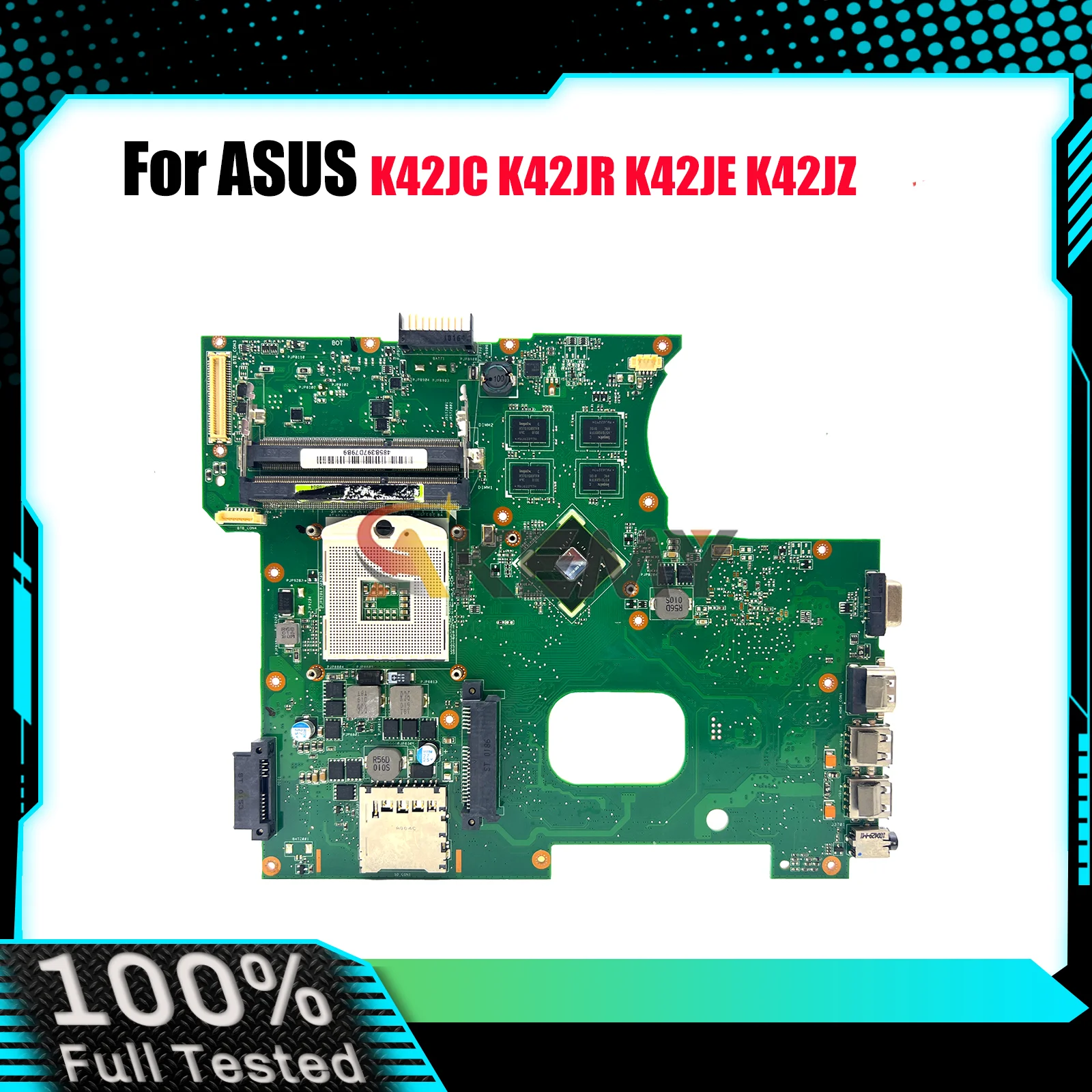 

K42JC Laptop Motherboard For ASUS K42JC X42J K42JY K42JR A42J K42JE K42JA K42J K42JP K42JZ K42JZ Mainboard 100% tests fast ship