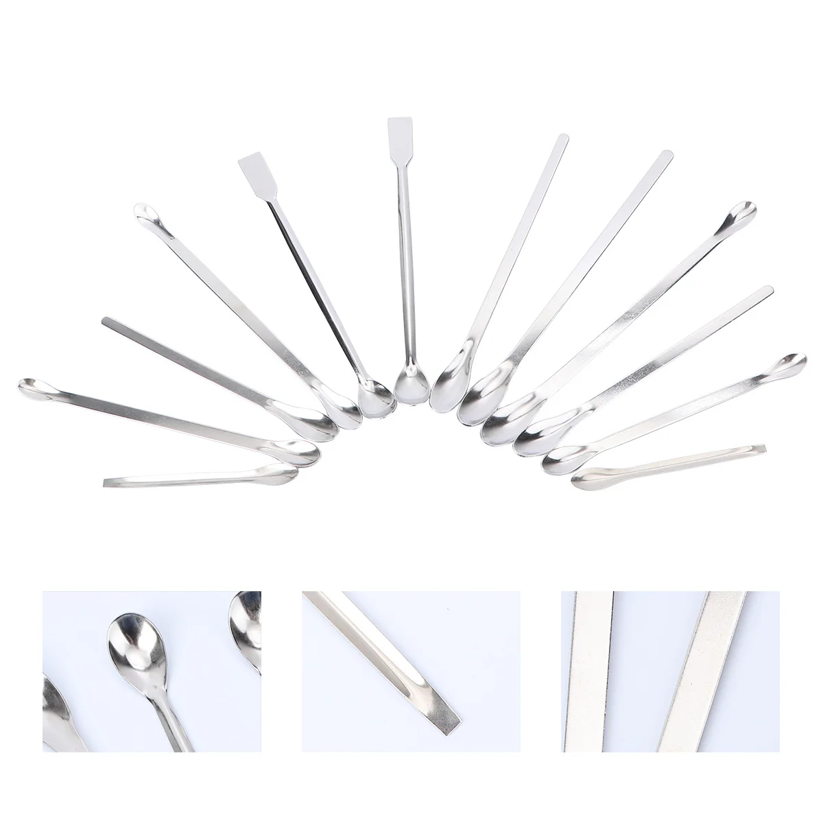 

12pcs Stainless Steel Thickening Medicine Spoon Set Heavy Duty Measuring Spoons Magnetic Holder Rustproof Dishwasher Safe