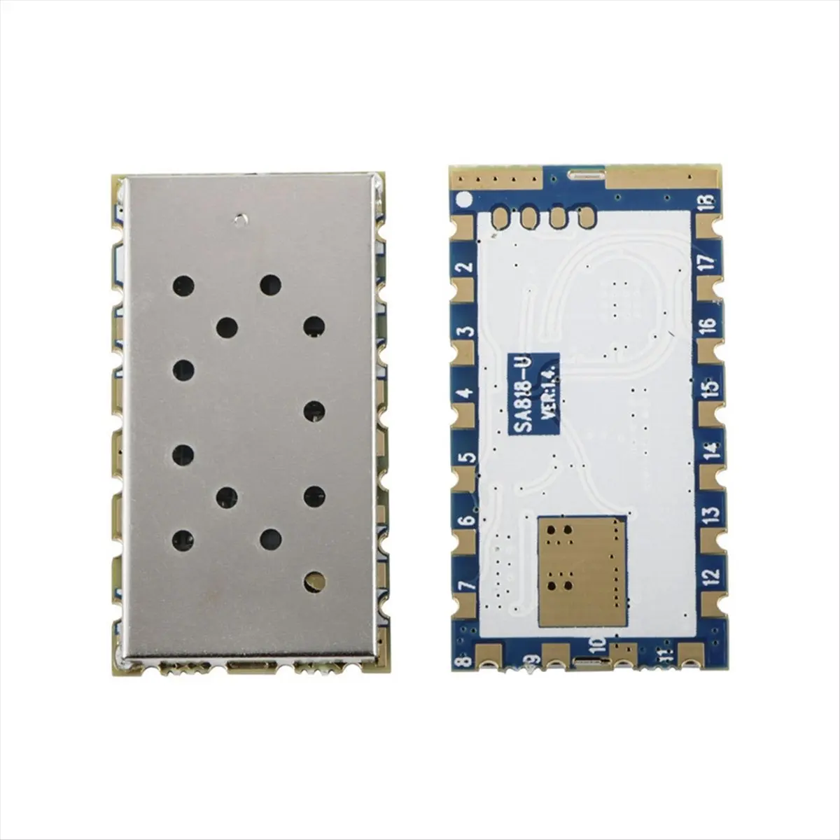 A40I 1 Uds 1W 400MHz a 480MHz frecuencia SA818S-U módulo transceptor de voz medio dúplex UHF 400-480Mhz módulo Walkie Talkie