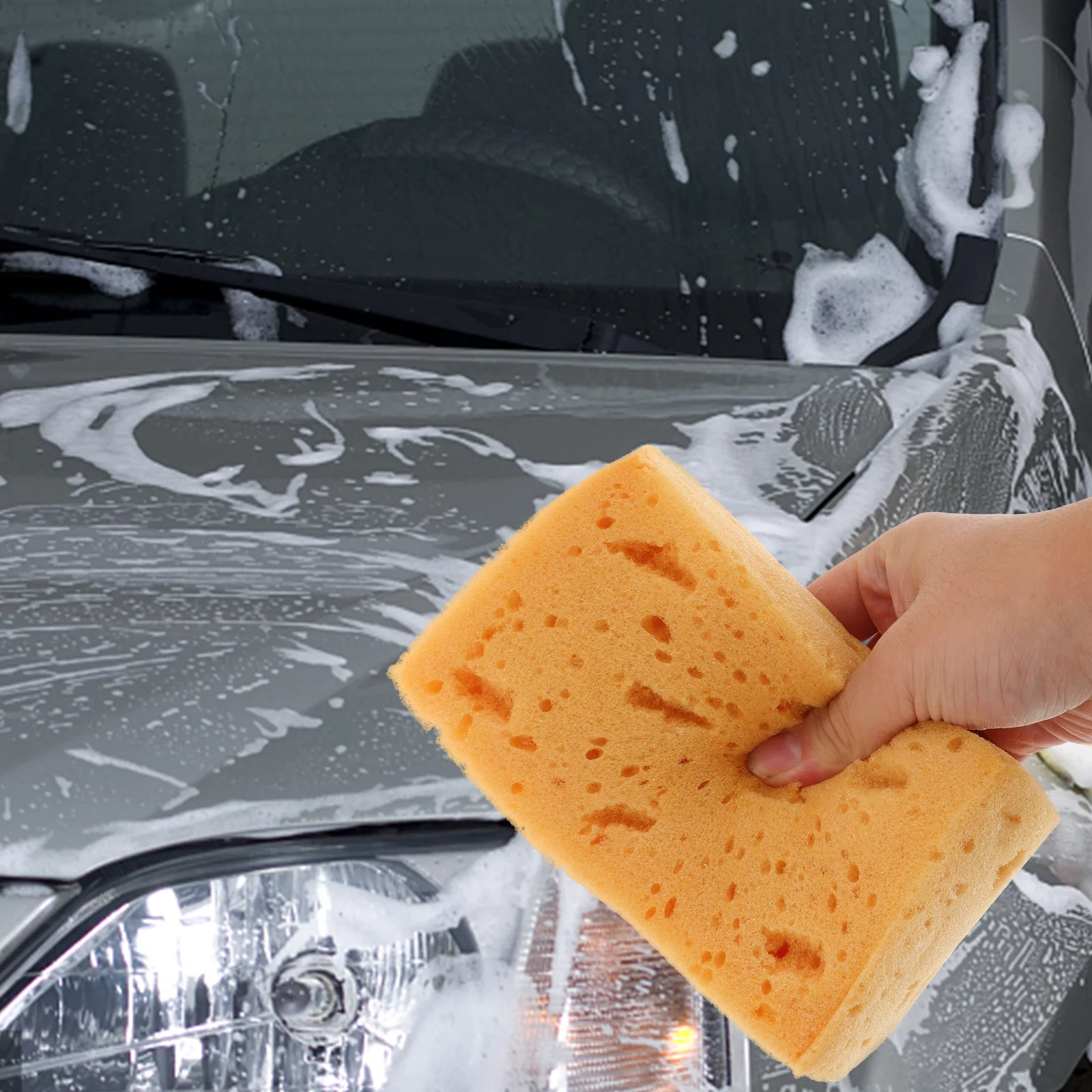 

Car Wash Sponge Bathroom Scrubber Cleaning Sponges Honeycomb Shape Absorbent Easy Grip Vehicle Dishes