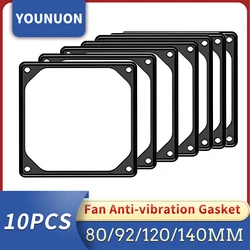 10pcs 80mm 90mm 92mm 120mm 140mm Anti-vibration Silicon Fan Gasket Noise Reducing Silencer Gasket Pad For PC Computer Case Fan
