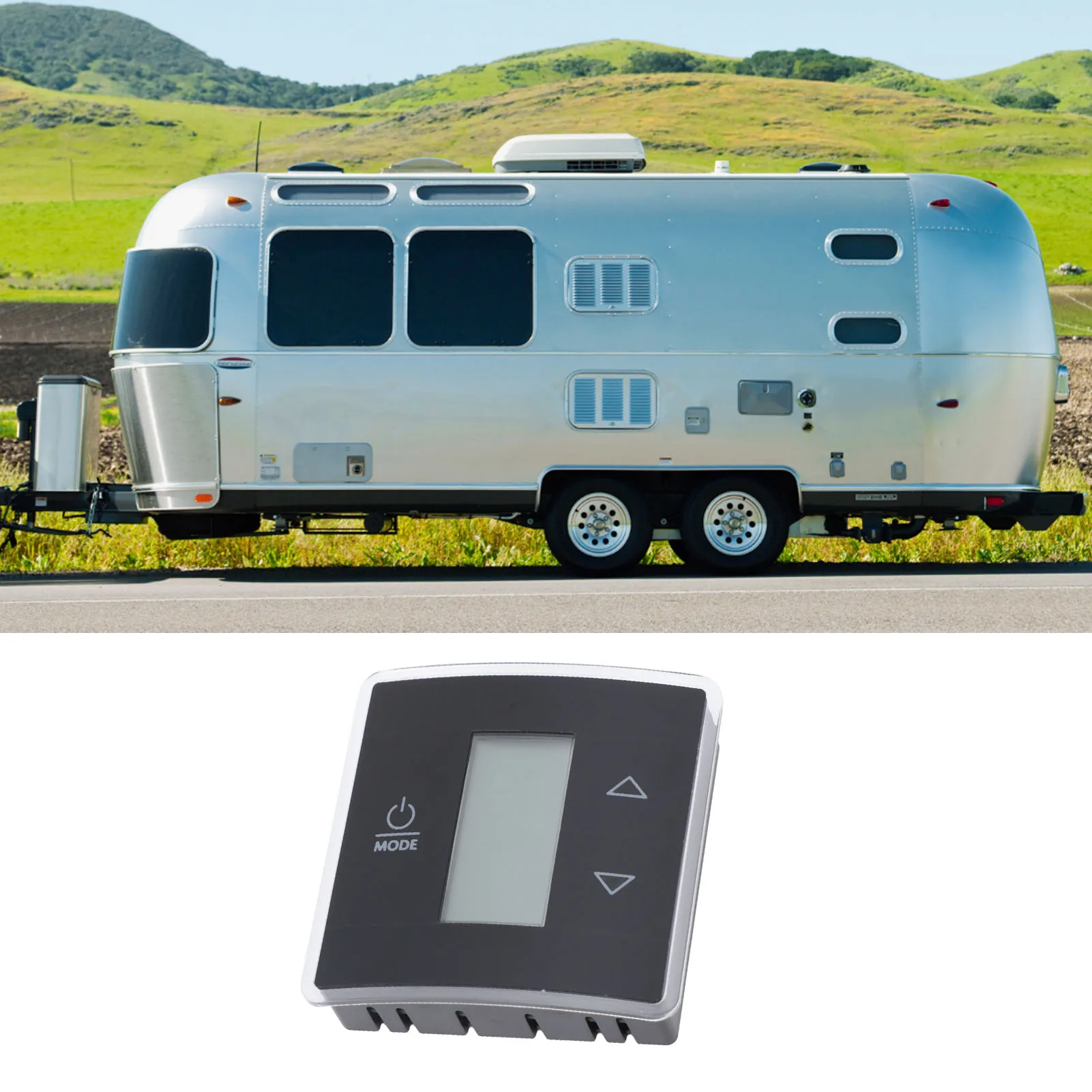 Single Zone Rv Thermostat 3316250.712 Precise Control LCD Digital Temperature Display AC CT Wall Thermostat for RVs Trailer