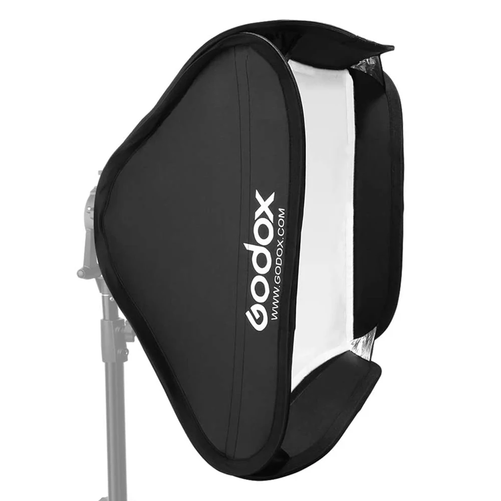 Godox 40x40cm 50x50cm 60x60cm 80x80cm Foldable SoftBox Speedlite Flash Softbox for S-type S2 Bracket fit Bowens Elinchrom Mount