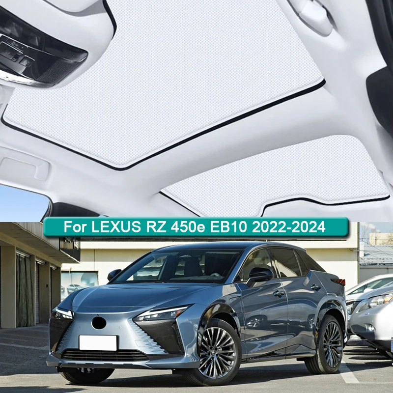 Car Roof Sunshade For LEXUS RZ 450e EB10 2022 2023 2024 Electrostatic Adsorption Sunroof Sunshade Skylight Blind Shading Sticker