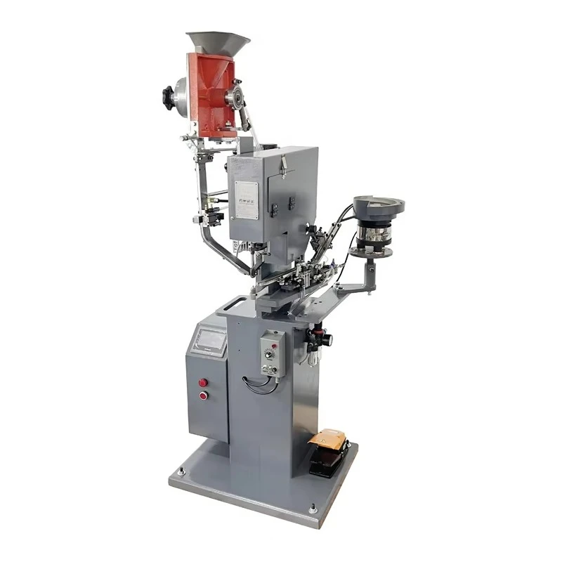 JZ-989GS-S Servo Motor Double Side Automatic Shoe Eyelet Grommet Attaching Machine 40-60 Times/Min 220V for Figure Skating Boots