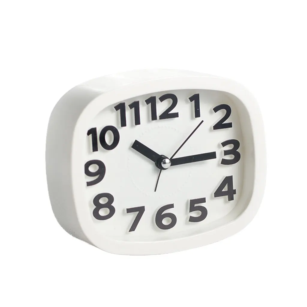 Mini Mute Alarm Clocks Battery Bedside Desk Table Home Decor Kid Gifts Portable
