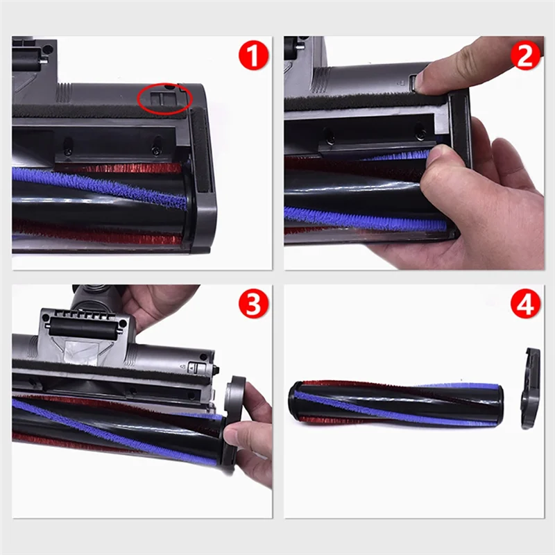 Cabezal de limpieza de rodillo suave A76G-LED para accesorios de aspiradora Dyson V7 V8 V10 V11, ilumina el polvo y los restos para suelos duros