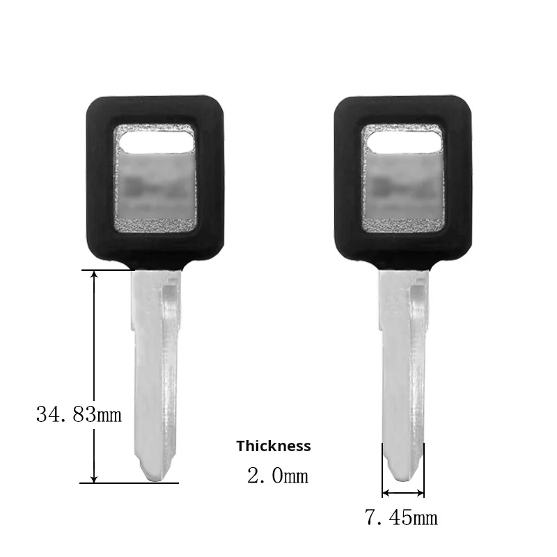 Kawasaki motorcycle key, suitable for: Kawasaki ZZR250/400 ZXR250 motorcycle key embryo.(can not be placed anti-theft chip).