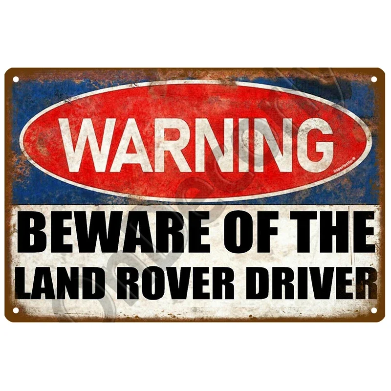 Land Car Rover Plaque Metal Tin Signs Modern Garage Bar Cafe Art Decor Painting Metal Plate Poster Vintage Warning Wall Signs