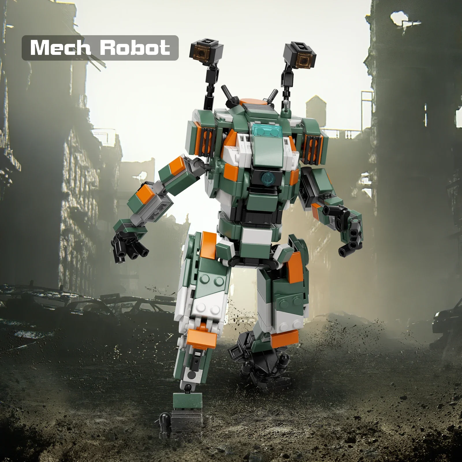 528Pcs Update Titan Mecha Model Building Blocks Suit Heavy Weapon Robots Model Bricks Assembly Toys Birthday Christmas Gift