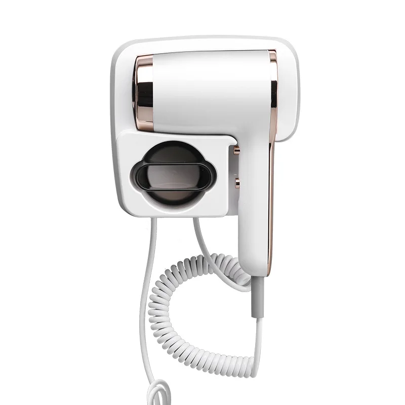220V Hotel Specific Hair Dryer High-Power Fast Drying Silent Hair dryers Household Wall Mounted Hair Dryer With No-punch Base