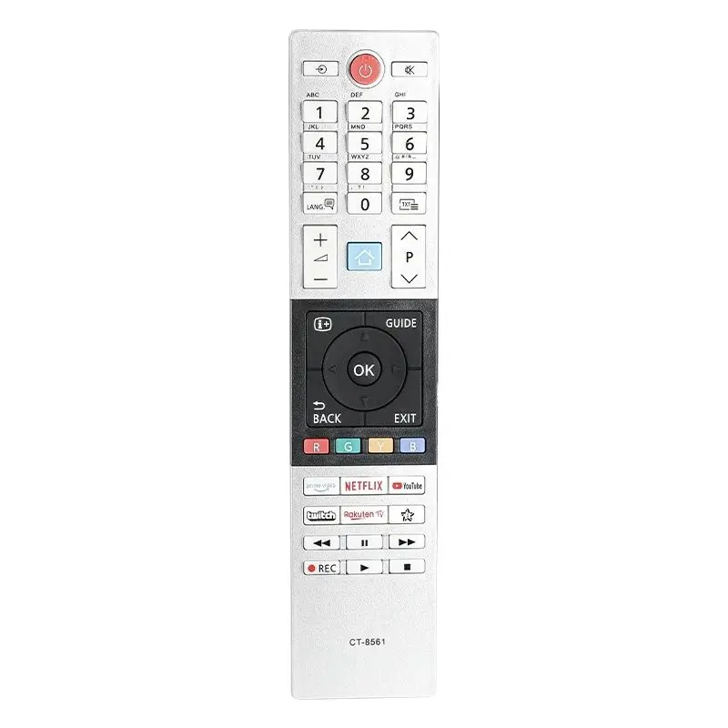 CT-8561 RC45151 untuk pengganti Remote Control Toshiba dengan tombol NETFLIX YouTube primideo, untuk TV pintar Toshiba 43UK3163DG