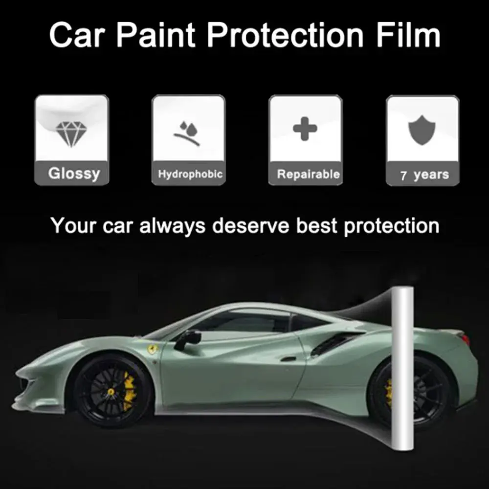 Selbstheilende TPU-Qualitäts-PPF-Vinylfolie Auto-Lackschutzfolie Kratzfeste Abdeckung mit 3 Schichten 50CMX3M Folie PPF-Vinyl-Wrap – Detail 1