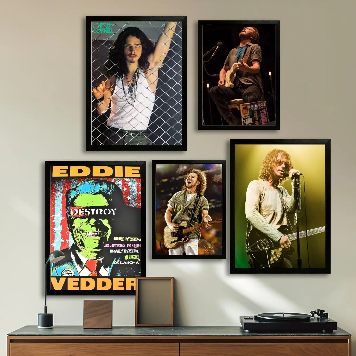 eddie vedder Canvas Art Poster, Wall Art, Picture Print, Modern Family, Bedroom Decor, Posters,Decorative painting