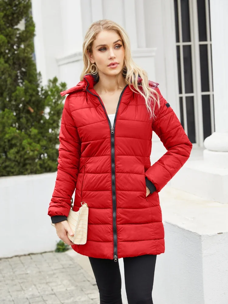 女性用の長袖,ルーズフィット,暖かいコート,単色,ジッパー付きパーカー,婦人服,秋冬,新しい2022