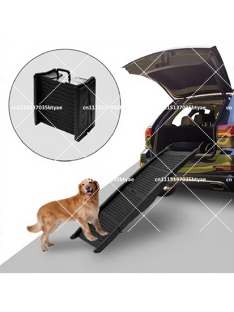 Foldable Dog Car Ramp for Elderly Pets Non-Slip Portable Stairs Step Ladder for SUV