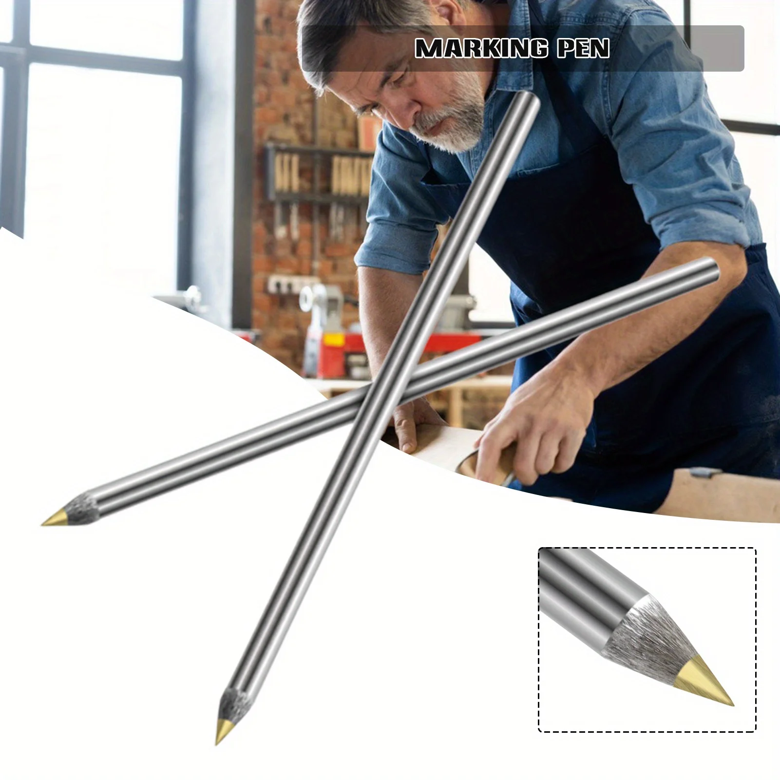 2 шт. ручка для рисования из карбида вольфрама - ручка для рисования из сплава металла для деревообработки, резки стекла и плитки, ручные инструменты