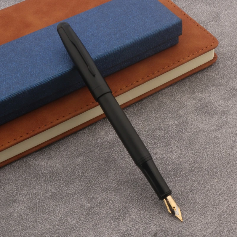 

luxury Fountain Pen High quality classic matte black 0.5mm nib ink pens Stationery Office Supplies pen