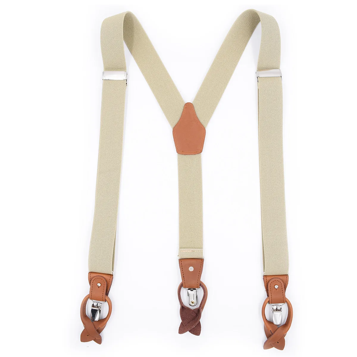 Men's Dual Braces Suspenders with Spaghetti Strap