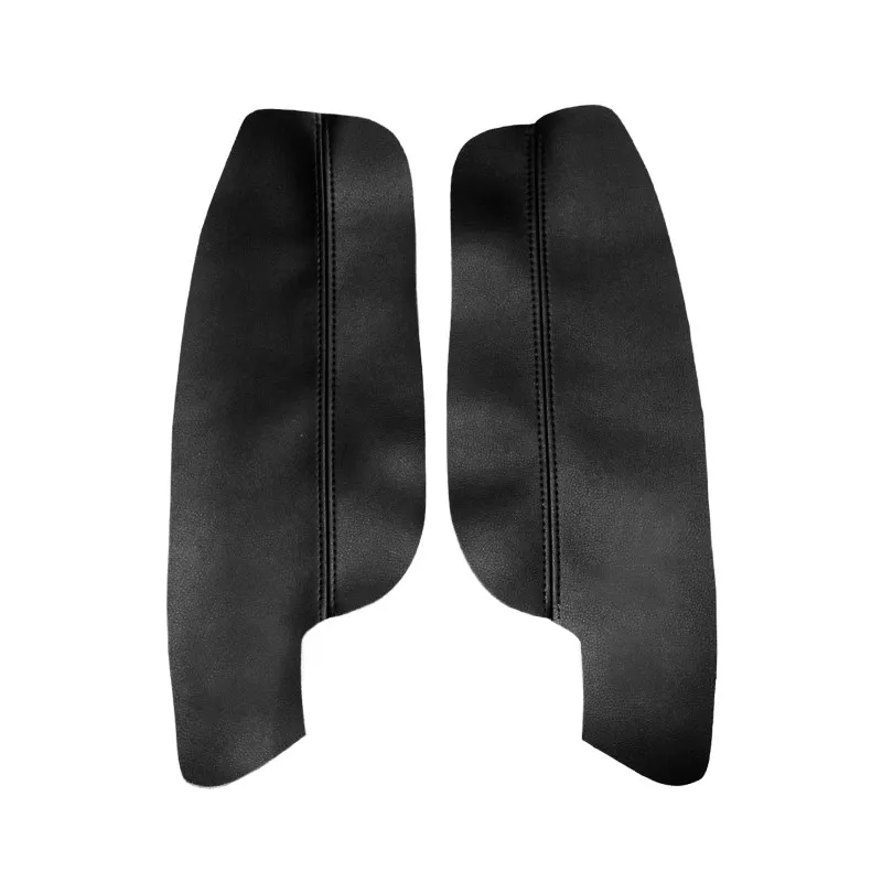 2pcs Microfiber Leather Car Interior Front Door Handle Armrest Cover Protective Trim For VW Caddy 2014 2015 2016