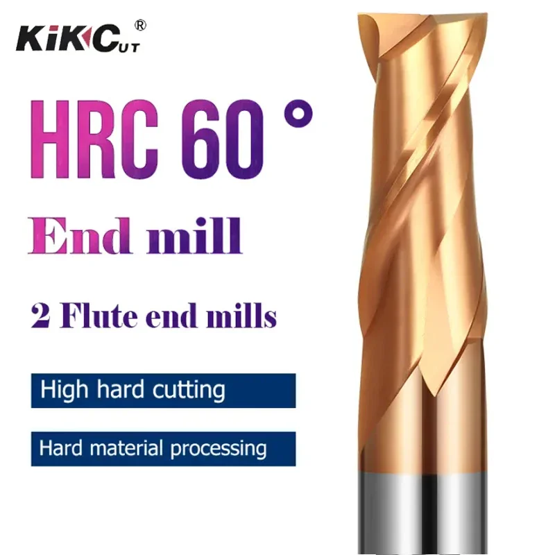 1PCS Hot Selling Carbide 2 Flute Key Slot 60 Degree CNC Machining Center Flat  Milling Cutter Cutting Tool