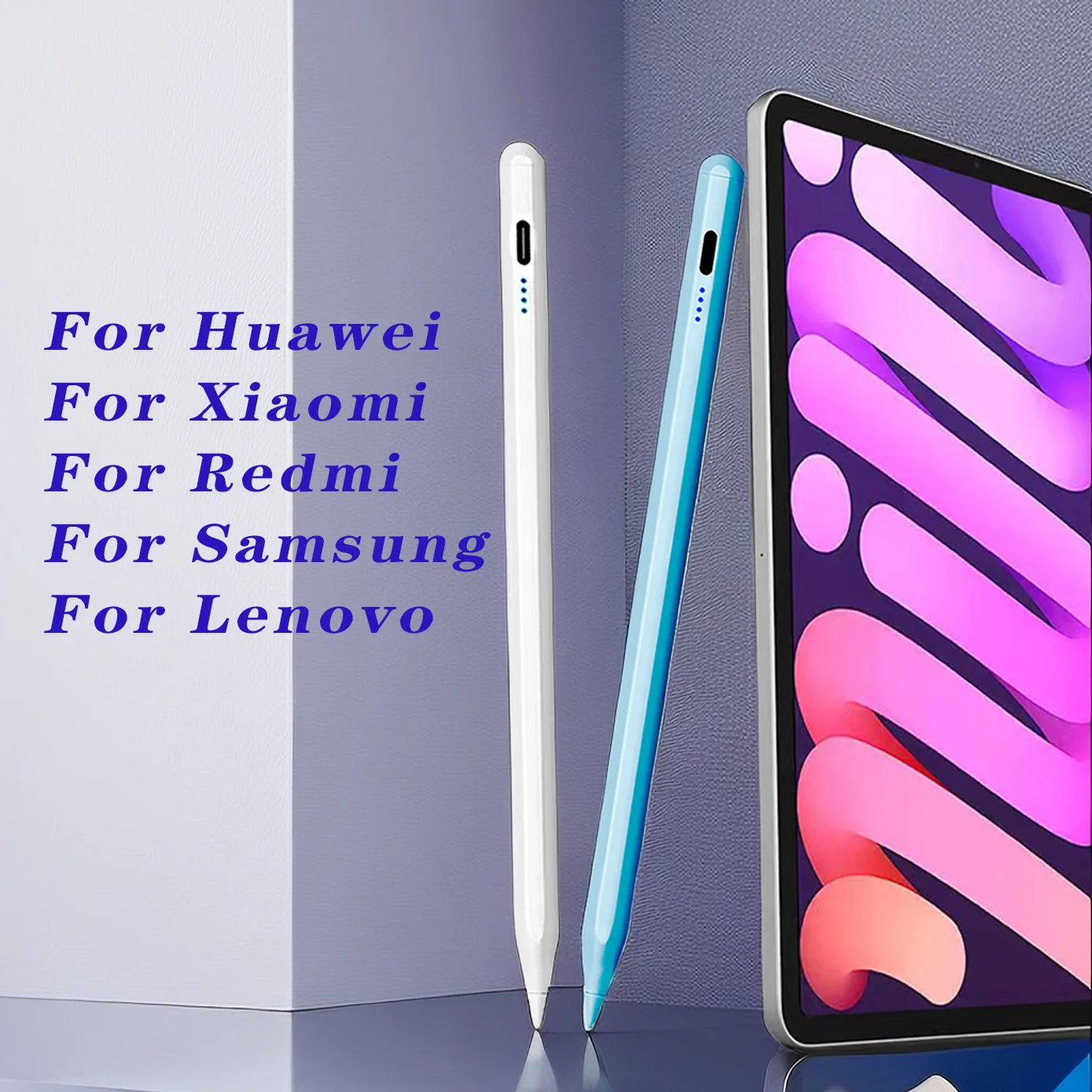 Pena Universal untuk XIAOMI Pad Stylus untuk HUAWEI MatePad Stylus ponsel pena sentuh untuk Lenovo Android Windows untuk RedmiPad Se