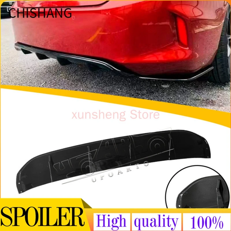 Professional Car Spoilers Factory R&D Produce ABS Plastic Glossy black Rear Wrap Angle For Honda City RS 2020