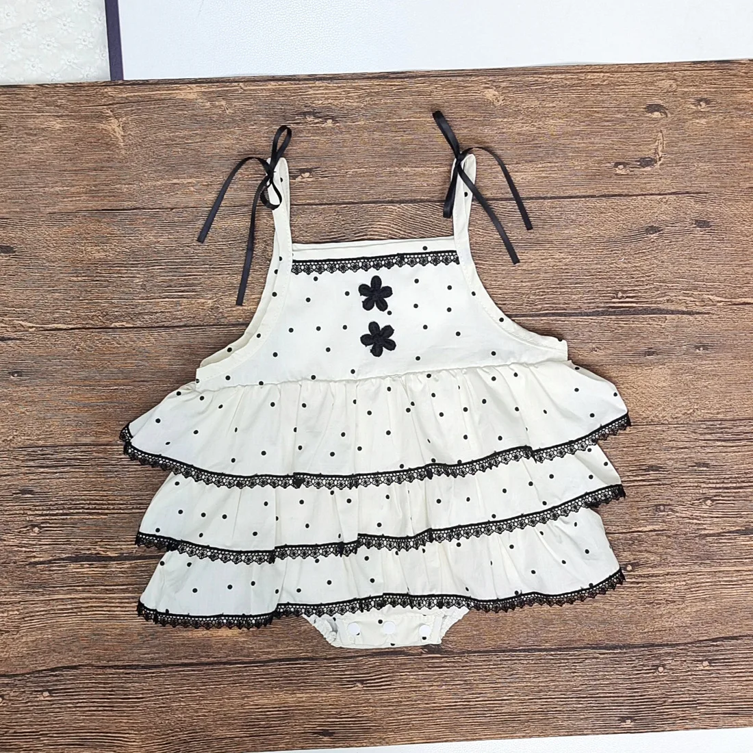 Summer New Polka Dot Puffy Skirt for Baby Girls Cake Dress for Baby Girls One Year Old Polka Dot Suspender Rompers