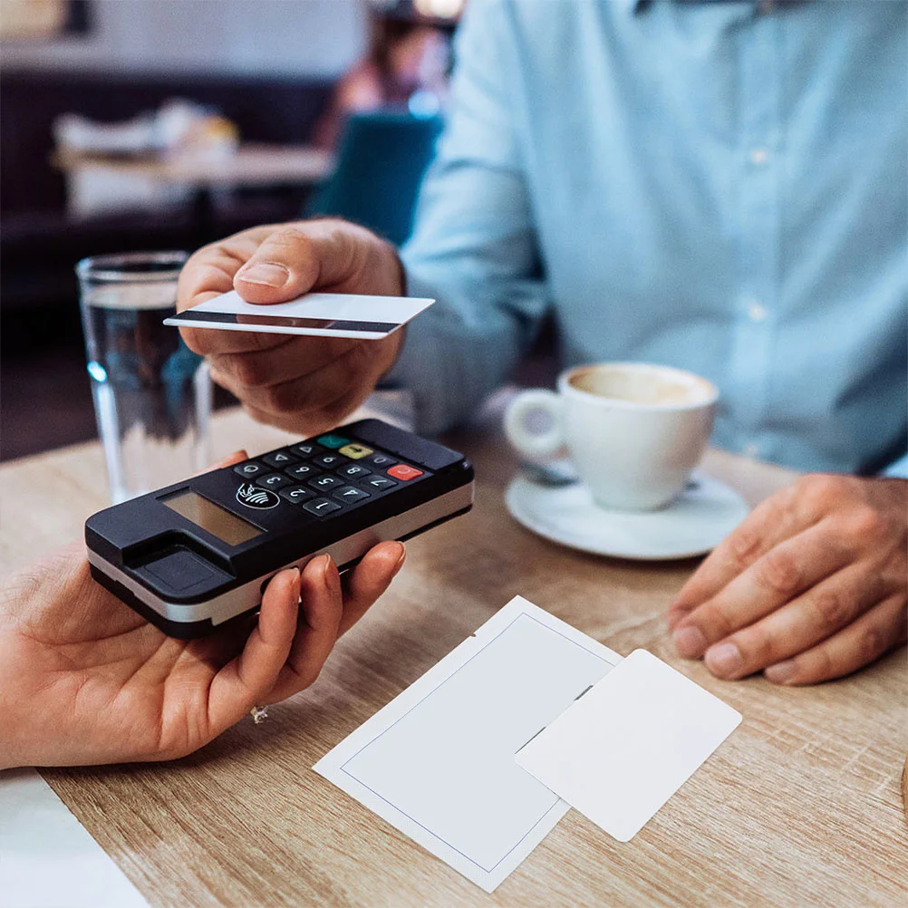 5 قطع بطاقة تنظيف مزدوجة الجانب قابلة لإعادة الاستخدام لتنظيف قارئ البطاقات Pos Terminal المغناطيسي لإزالة الغبار وتنظيف آلة الائتمان