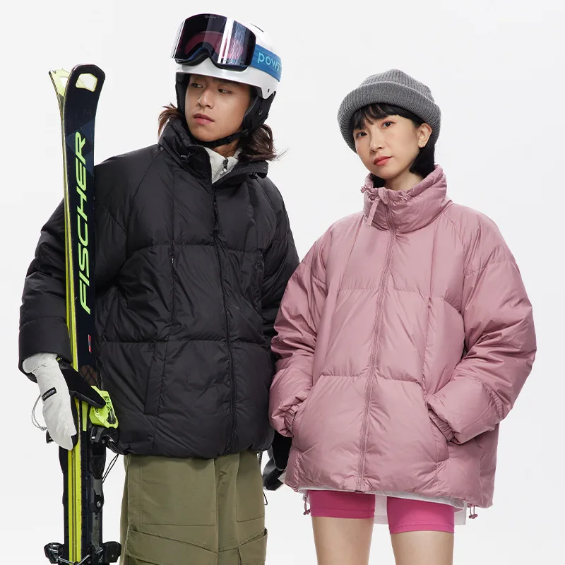 

High Quality Solid Waterproof 90% White Duck Down Coat Men Women Winter Unisex Couple Puffer Jacket зимняя куртка мужская JK-120