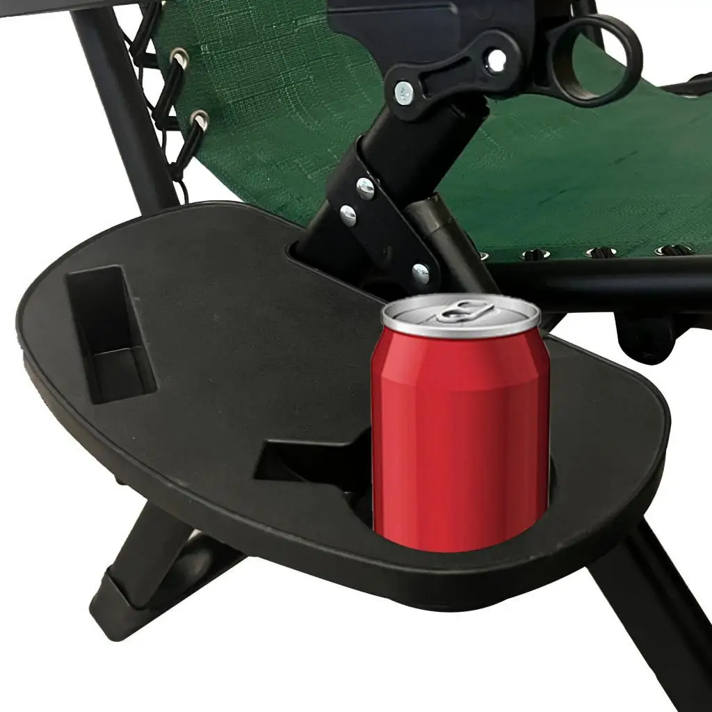 Outdoor Lounge Chair Universal Cup Holder 6 Slot Snack Tray for Camping Recliner Folding Chair