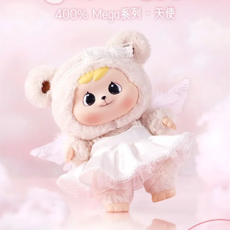 35cm Genuine 400% Bao-Ao Angel Comes Mega Series Anime Figure Vinyl Cute Doll Desktop Ornament Trendy Birthday New Year Toy Gift