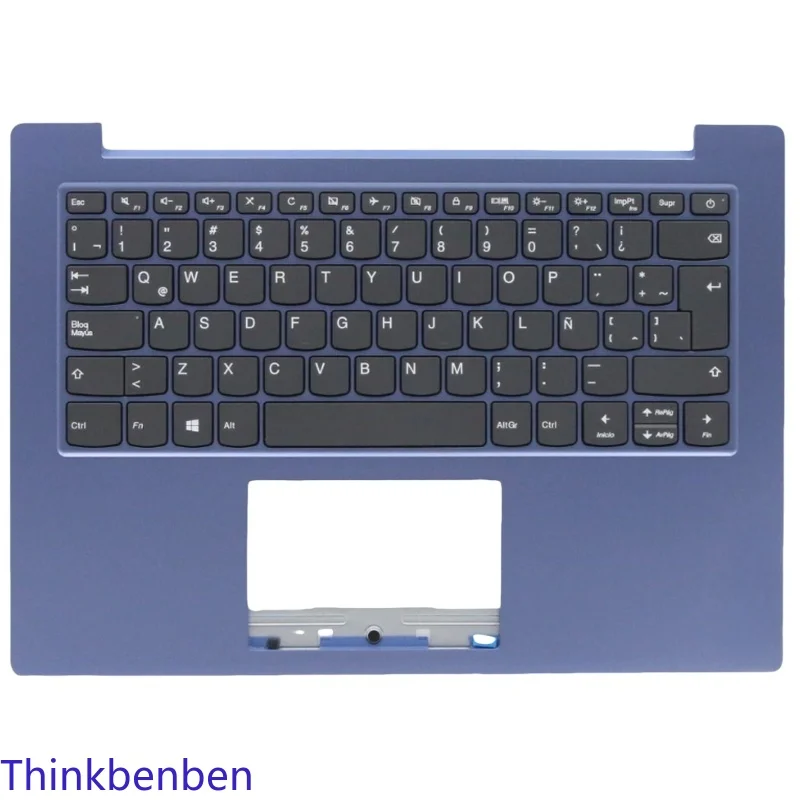 

LAS Latin Spanish Ice Blue Keyboard Upper Case Palmrest Shell Cover For Lenovo Ideapad 1 14 14ADA05 5CB0Z56749