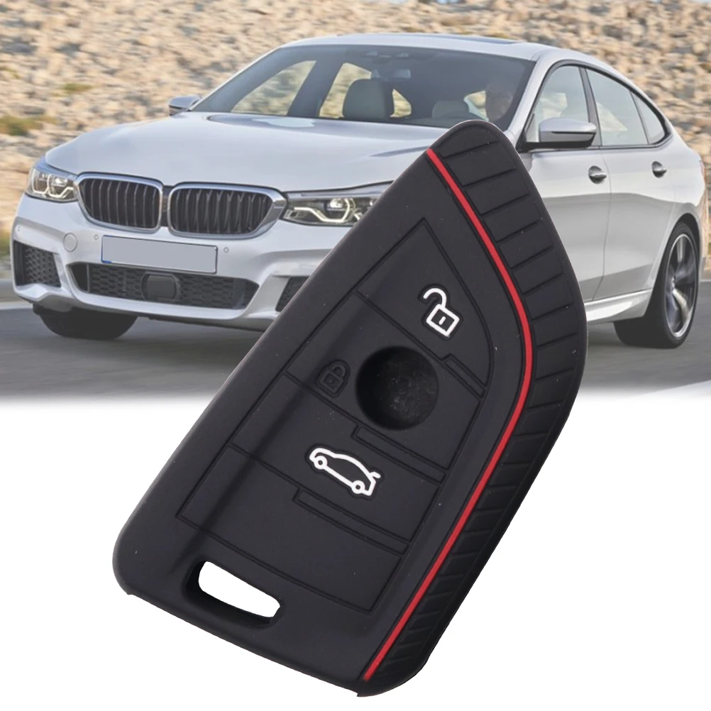3 Button Silicone Remote Car Key Case Cover Shell Holder For BMW 1 2 3 4 5 6 7 X1 X2 X3 X4 X5 X6 2017 2018 2019 2020 2021 2022