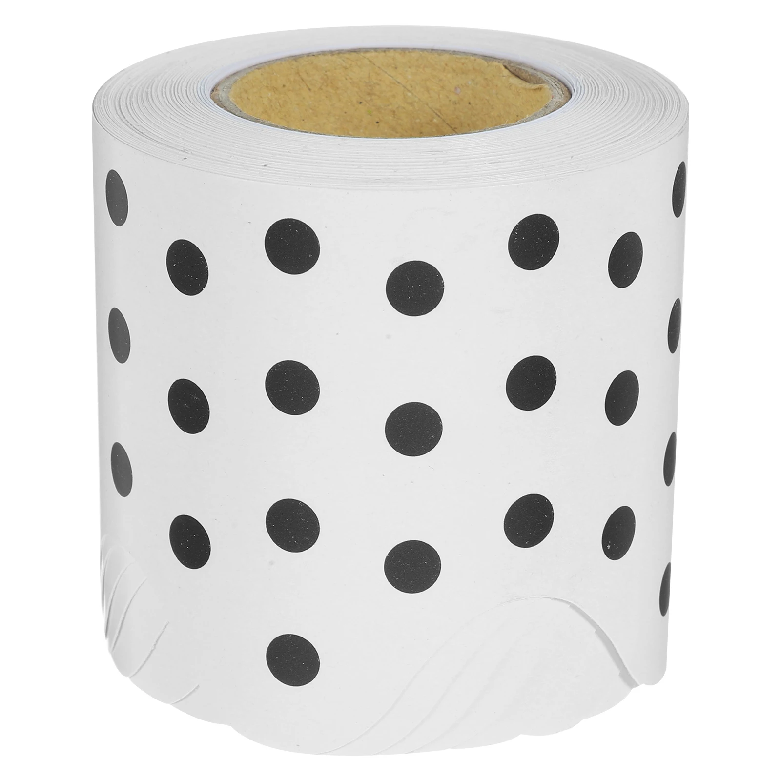 

Blackboard Border Paper Fan shaped Sticker Pencil Roll Card Blue White Dot Classroom Decor Bulletin Board Teaching Supplies