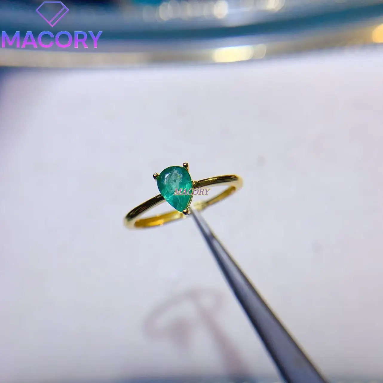 خاتم زمرد فاخر للنساء، مجوهرات عصرية ورائعة من الفضة الإسترليني عيار 925، مناسبة لعيد الحب وعيد الميلاد #5