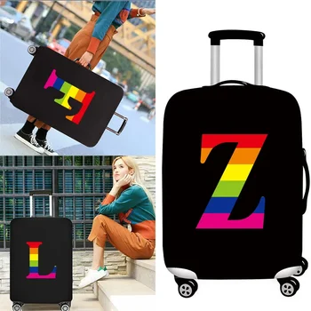 Bavul Kılıfı Bagaj Koruyucu Kapak Bavul Tozu Aşınmaya dayanıklı Gökkuşağı Serisi Koruyucu Kılıf Seyahat Aksesuarları