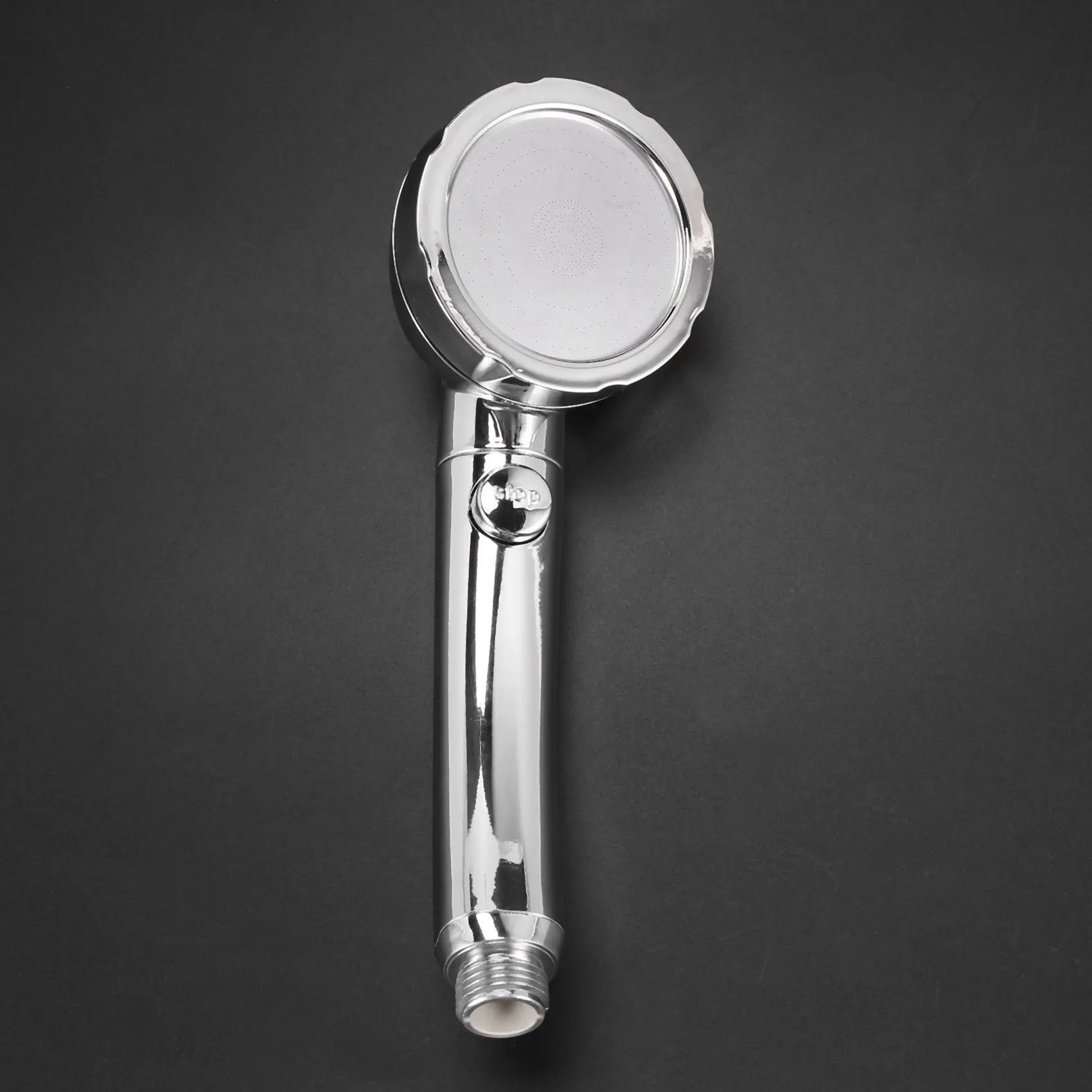 HLZS-4X Handheld Shower Head High Pressure Chrome 3 Spary Setting With ON/OFF Pause Switch Water Saving Luxury Accessories