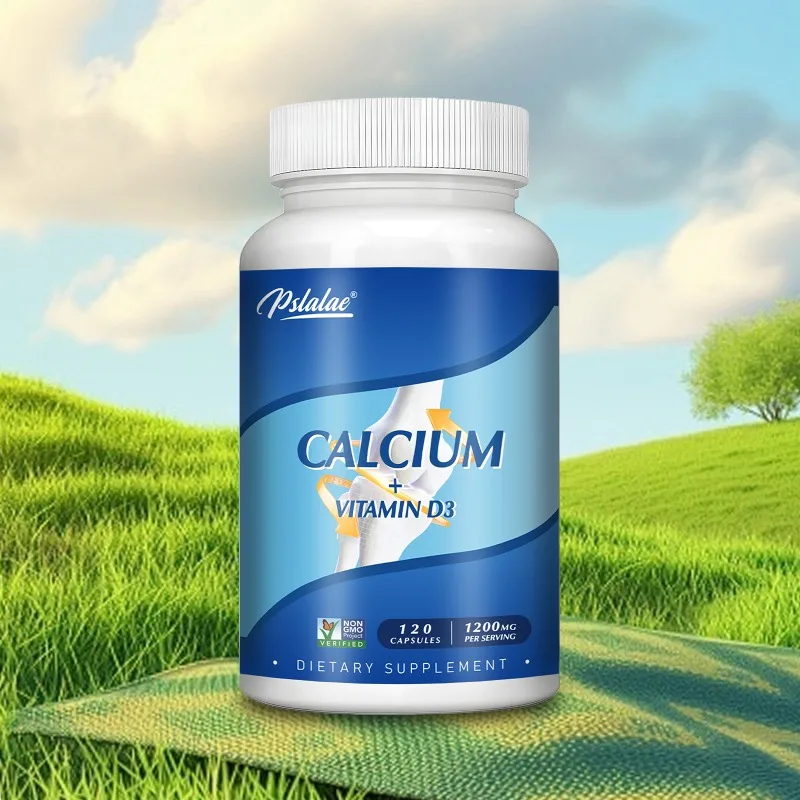 Calcium + Vitamin D3 Capsules - Calcium Absorption, Promote Joint Flexibility, Support Skin,Teeth and Bone Health,Boost Immunity