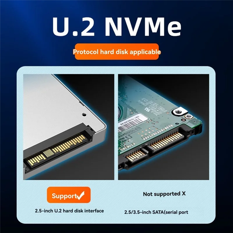 

MAIWO USB3.2 10Gbps U.2 Nvme SSD Enclosure For 2.5Inch U.2 External Hard Drive Case Type C To U.2(SFF-8639) Pcie Adapter