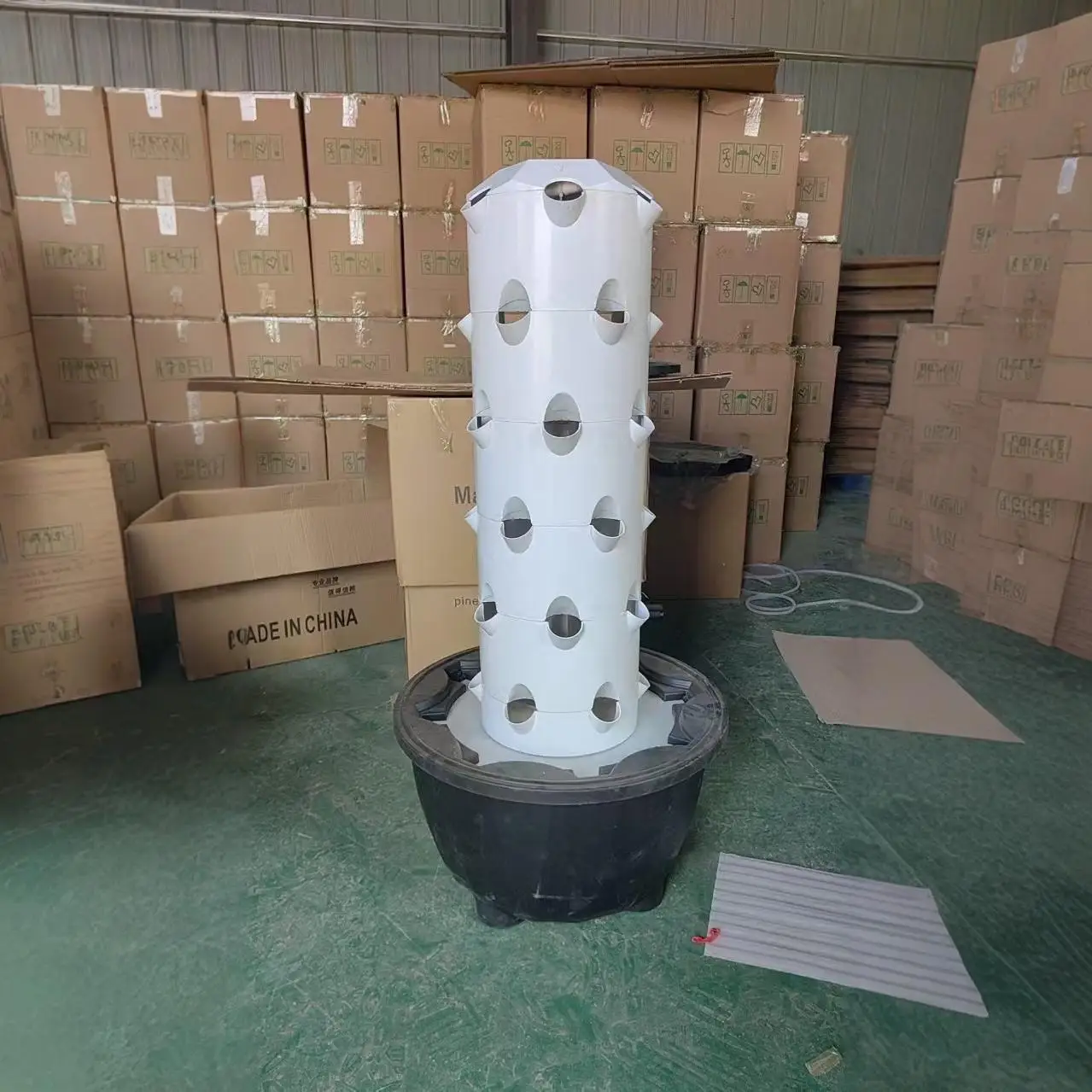 Hydroponic planting tower column, soilless cultivation tank, hydroponic tank, greenhouse planting facility, three-dimensional cu