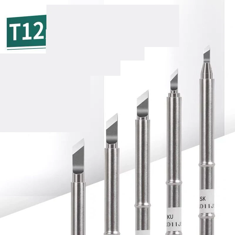 1pcs T12 Soldering Tips Welding Tips T12-K T12-KU T12-KR T12-SK T12-KL T12-KF For T12 Soldering Station