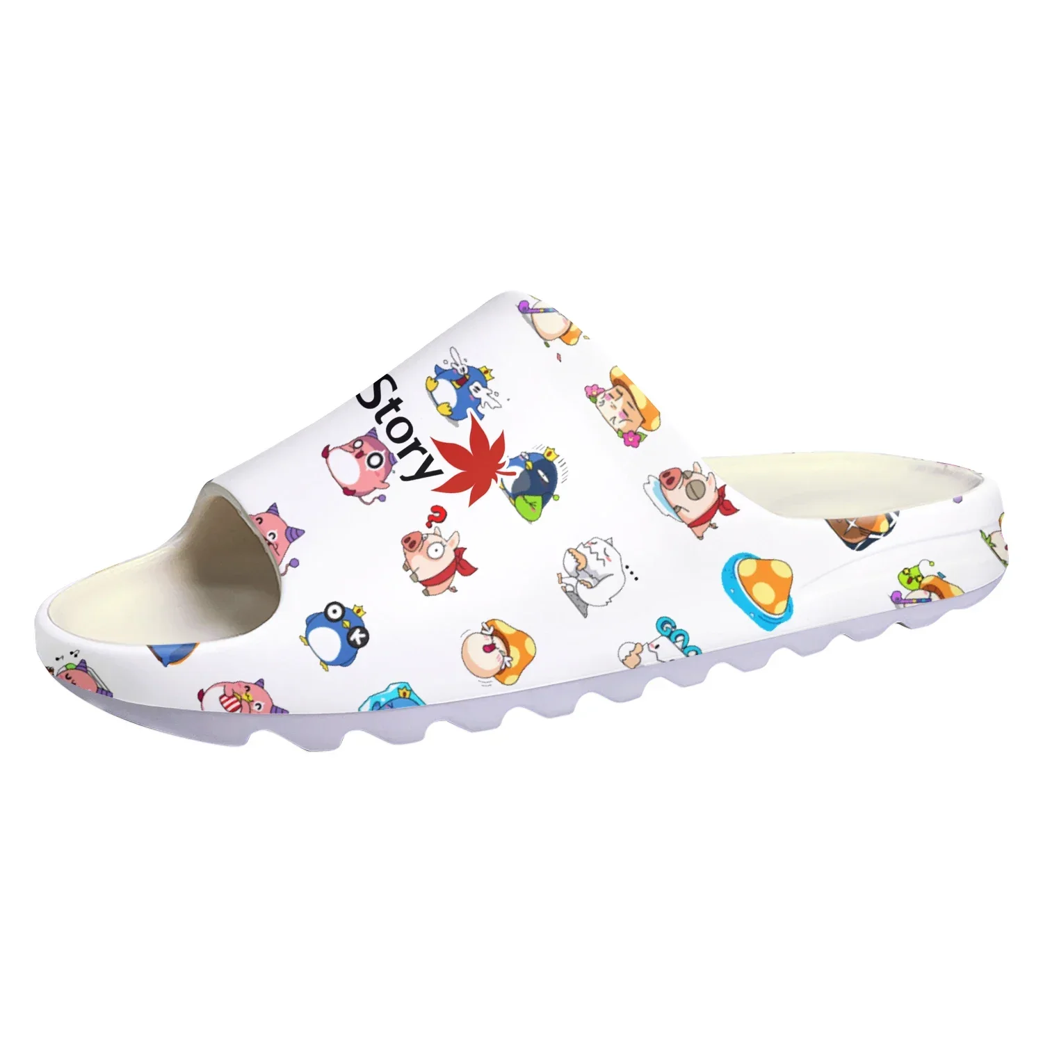 Maplestory Custom Soft Sole Sllipers Cartoon Game Mens Womens Teenager Fashion Home Clogs Custom Water Shoes on Shit Sandals