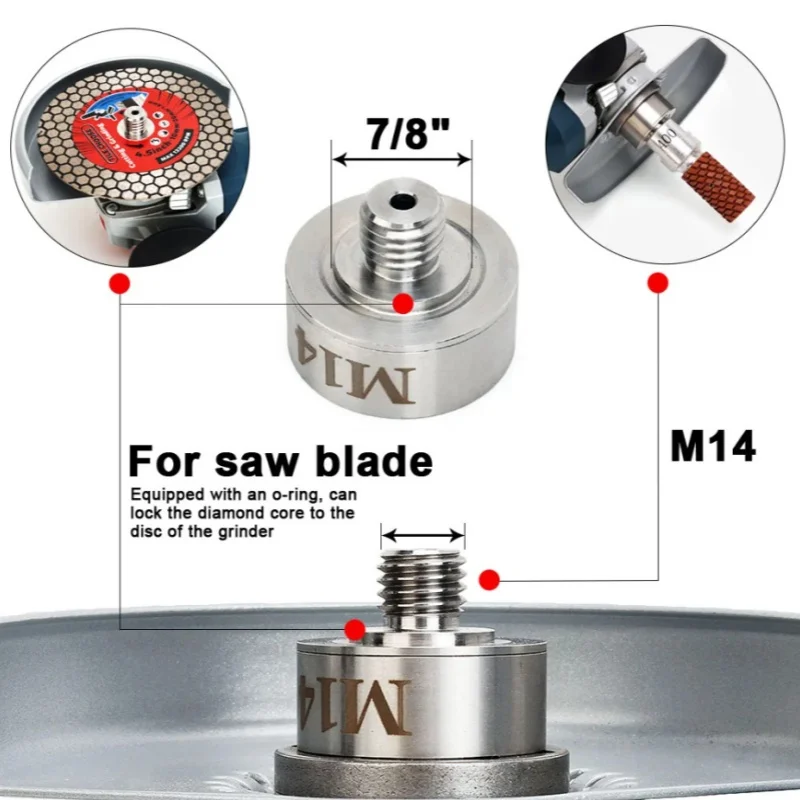 X Lock Adapter M14 Thread Connector for Power Tool Accessories Cutting Blade Diamond Core Drill Bit