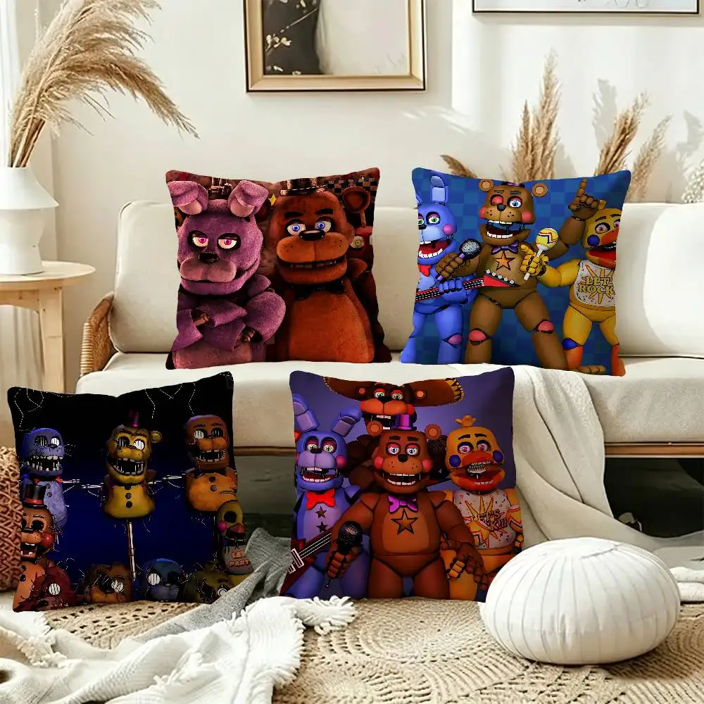 Game FNAF Freddy Movie 45*45cm Cushion Cover Pillow Cover Decor Pillowcase Home Pillowcase for Couch Pillow