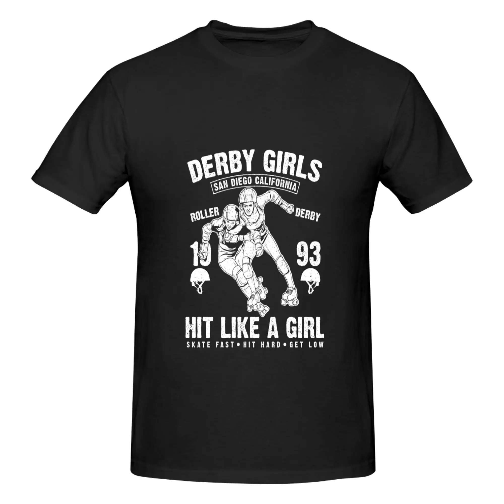 Camiseta divertida con estampado de Roller Derby Girls, diseño Retro Vintage, camiseta impresionante para hombre, camiseta Unisex