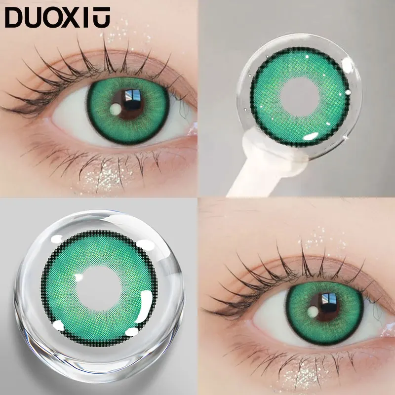 DUOXIU 1 Pair Colored Contact Lenses for Eyes Blue Lenses Lenses Gray Lenses Green Eye Natural Lenses Fashion Lenses Beauty