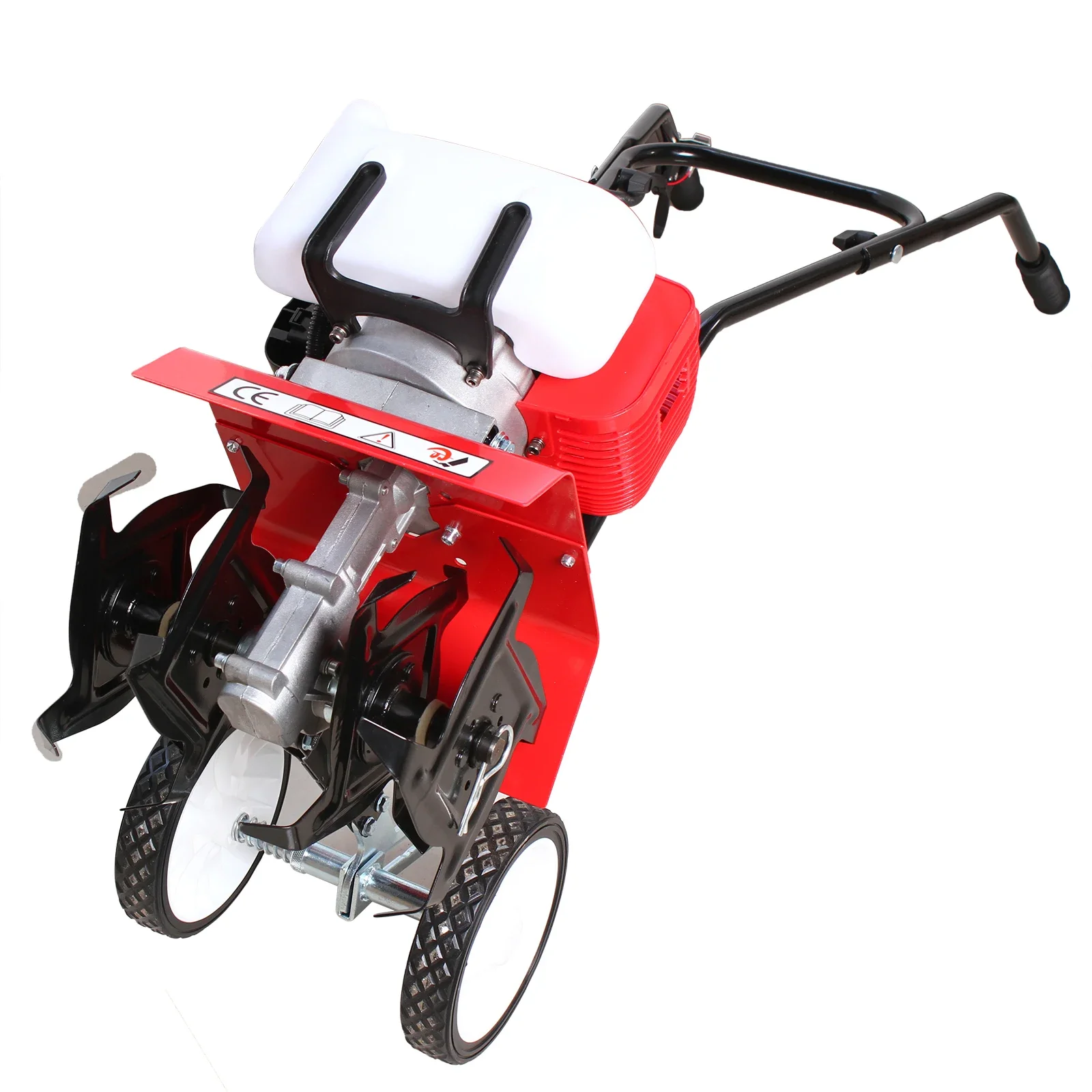 Multi-function Gas Power Tiller Cultivator Rototiller 52CC 2 Stroke Single-Cylinder 6500rpm Agricultural Tilling Tool